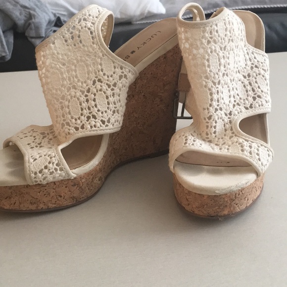 Lucky Brand Lace Wedges - Picture 2 of 3